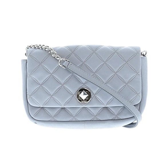 Kate Spade New York Natalia Quilted Shoulder Crossbody Bag Brushed Steel Blue - Picture 6 of 6